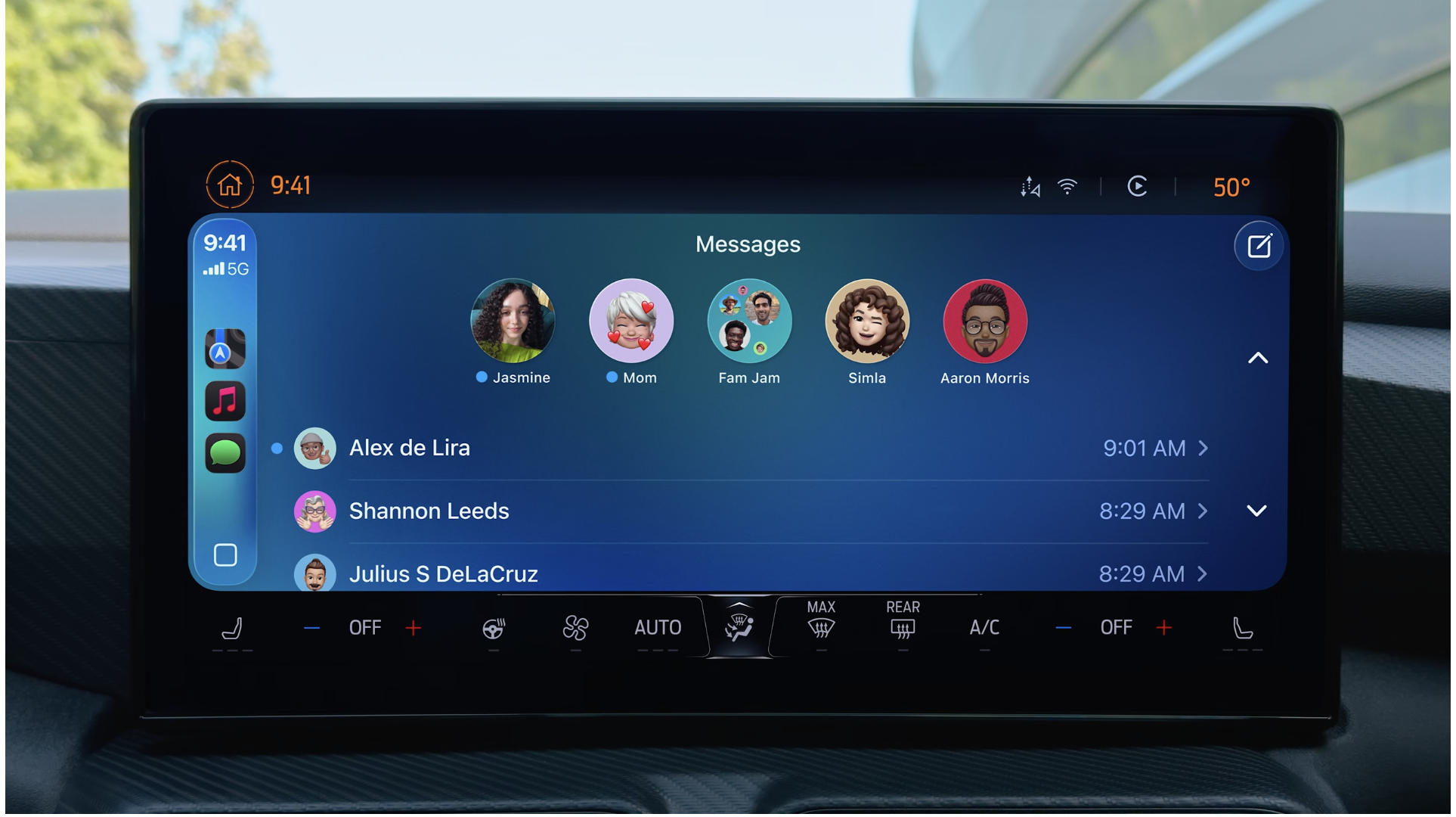 The messages app gains the ability to pin conversations in iOS 26 CarPlay