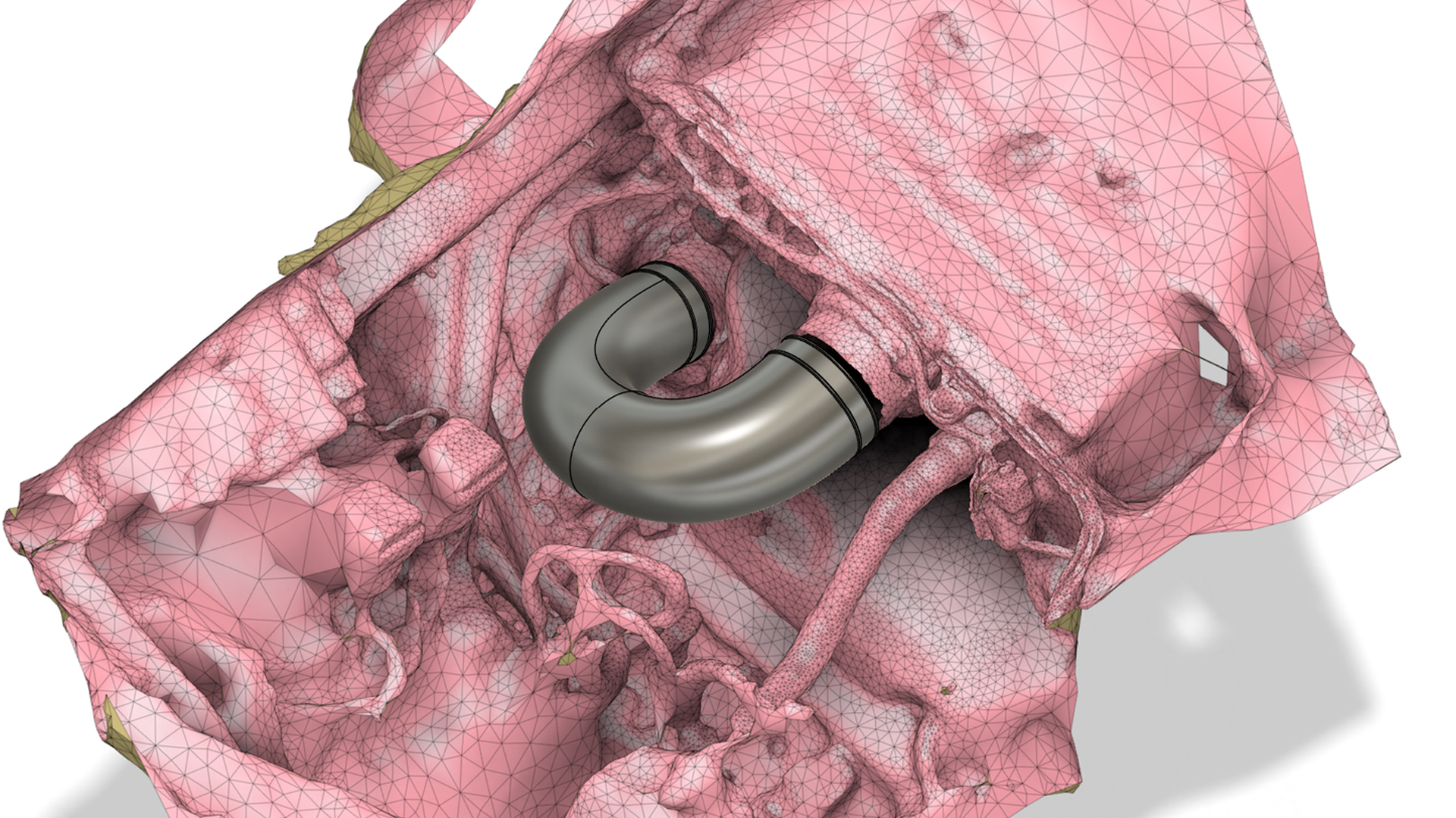 Audi intake pipe, 3D print scan