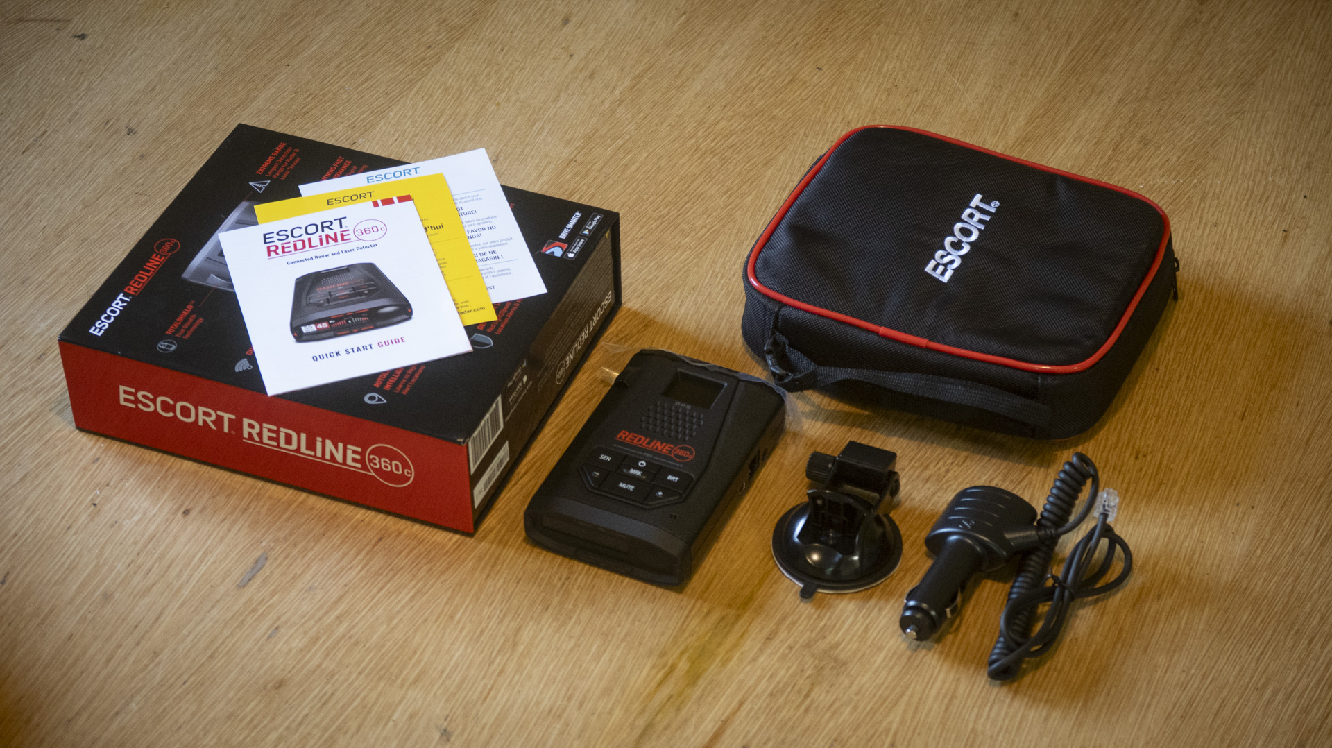 Escort Redline 360c unboxing.