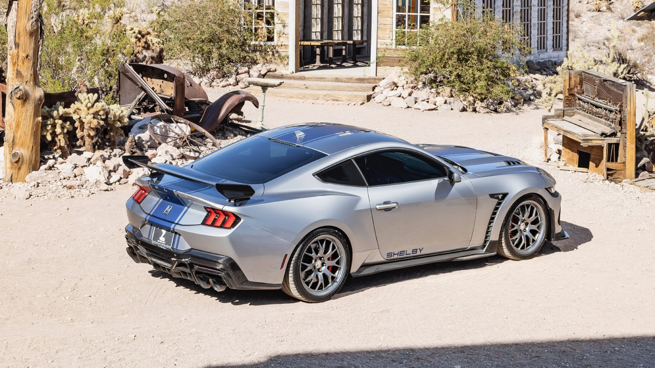 2026 Shelby Super Snake rear quarter view.