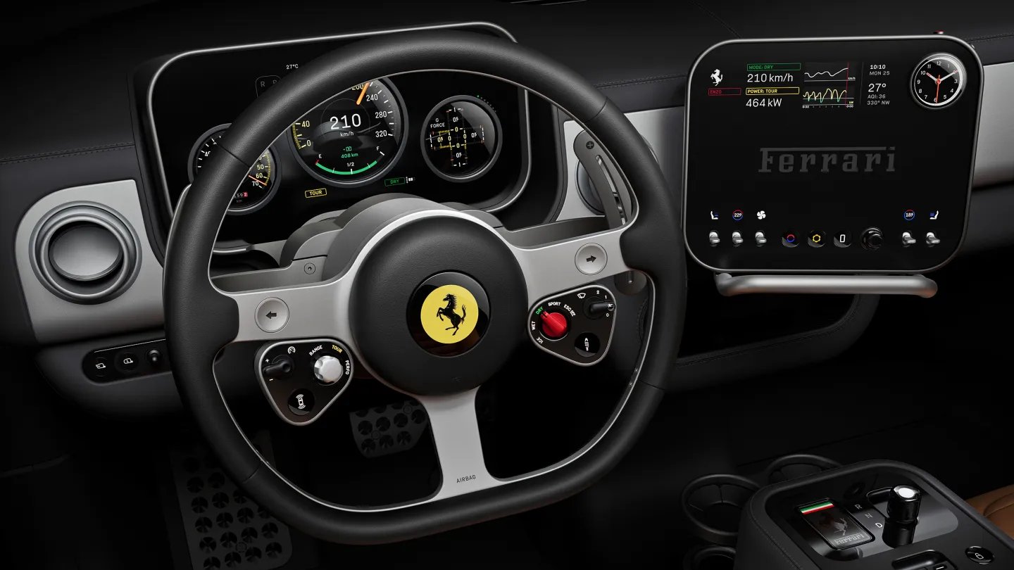 Ferrari Luce dashboard.